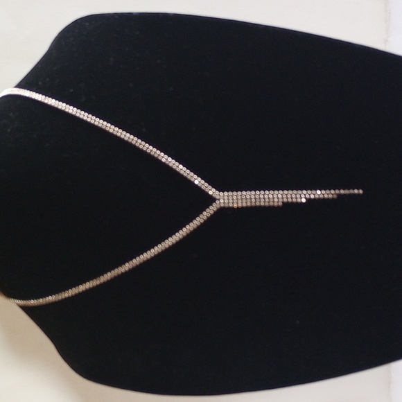 VINTAGE STERLING SILVER NECKLACE 18" LONG 925 ITALY - Picture 2 of 5